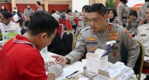 Rangkaian HUT Polwan ke-76 Diperingati Dengan Donor Darah