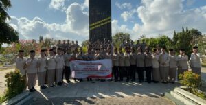 Peringati HUT Polwan ke-76, Srikandi Blambangan Upacara Ziarah Dan Tabur Bunga di TMP Wisma Raga Satria