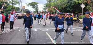 Perusahaan Media GANESHA ABADI Semarakkan HUT RI ke-79 dengan Partisipasi di Lomba Gerak Jalan Kota Genteng
