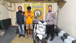 Kurang dari 24 jam Polisi Berhasil Ungkap Curanmor di Gresik Satu Tersangka Diamankan