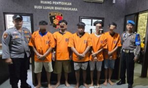 Polisi Berhasil Amankan Komplotan Pencuri Kabel Milik PT. Telkom di Asemrowo Surabaya