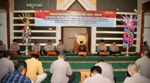 Memperingati Maulid Nabi Muhammad SAW 1446 H, Polresta Banyuwangi gelar Tausyiah dan Doa bersama guna Pilkada Damai