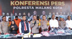 Polresta Malang Kota Berhasil Amankan Komplotan Pencuri Modus Gembosi Ban Nasabah Bank