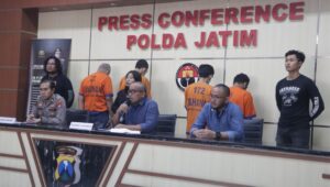 Polda Jatim Berhasil Ungkap Kasus Pencurian Baterai Tower Milik Provider, 4 Tersangka Diamankan