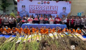 Operasi Tumpas Narkoba Semeru 2024, Polres Lumajang Berhasil Ungkap 16 Kasus dan Bongkar Ladang Ganja di TNBTS