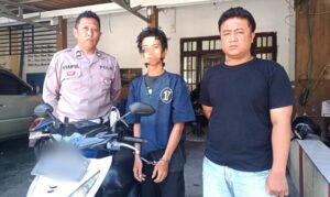 Polisi Berhasil Amankan Tersangka Curanmor yang Terekam CCTV di Kedinding