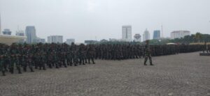 Personel Kodim 0825 Banyuwangi Ikuti Latihan Penanganan Huru Hara di Jakarta