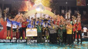 Kapolri Tutup Langsung Turnamen Bola Voli Sekaligus Resmikan Pembangunan Sumur Bor Dan Filtrasi Air Bersih Layak Minum Di Kalimantan Barat