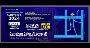 Apel Operasi Mantap Brata di Mako Brimob, akan dilakukan rekayasa lalulintas