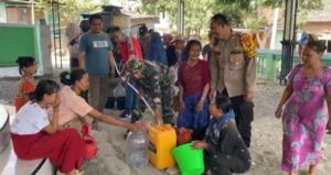 Sinergitas 3 Pilar, Polres Bondowoso Bantu Air Bersih Untuk Warga Desa Keprak