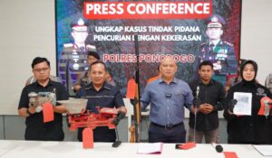 Polres Ponorogo Berhasil Amankan Tersangka Pencuri yang Pukul Korban Pakai Kunci Inggris