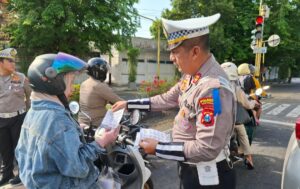Satlantas Polresta Banyuwangi Gelar Kegiatan Tantu Pagelaran Lantas untuk Tingkatkan Keselamatan Lalu Lintas