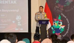Kapolresta Banyuwangi berikan Bimbingan Teknis Kepada KPPS se Kabupaten Banyuwangi