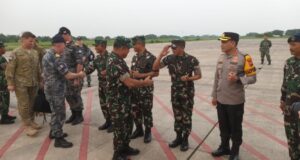 Dandim 0825/Banyuwangi Sambut Kedatangan Rombongan VIP TNI dan ADF Keris Woomera 2024