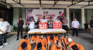 Polres Jember Berhasil Mengungkap 9 Kasus Narkoba, dengan 12 Tersangka