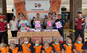 Polres Lumajang Ungkap Kasus Judi Amankan 11 Tersangka