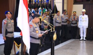 Polri Gelar Upacara Korps Raport Kenaikan Pangkat Pejabat Tinggi