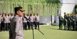 Polresta Banyuwangi Terjunkan Ratusan Personel Pengamanan Gabungan Amankan Penghitungan Rekapitulasi Hitung suara Pilkada 2024