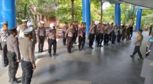 Polres Kediri Sterilisasi Lokasi Rapat Pleno Terbuka Rekapitulasi Hitung Suara Pilkada 2024