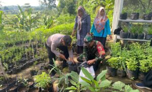 Pak Bhabin di Magetan Ajak Warga Manfaatkan Pekarangan Tanami Sumber Pangan Bergizi