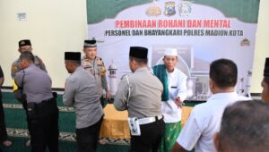 Pasca Pilkada 2024 Polres Madiun Kota Gelar Pengajian Upaya Cooling System