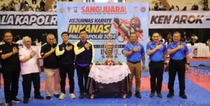 Penutupan Kejurnas Karate INKANAS Kapolri Cup 2024, Wakakor Brimob Polri Apresiasi Sportivitas Atlet
