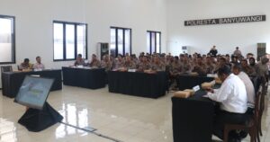 Latihan Pra Operasi Lilin Semeru 2024 Di Gelar Oleh Polresta Banyuwangi