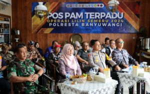 Kapolresta Banyuwangi Bersama Forkopimda Gelar Zoom Meeting Pastikan Kesiapan Nataru