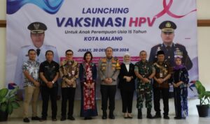 Pertama di Jatim, Gebyar Vaksin HPV, Polresta Malang Kota Bersama Dinkes Cegah Kanker Serviks