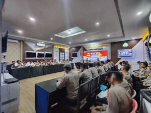 Tingkatkan Kinerja Dan Pelayanan, Polresta Banyuwangi Laksanakan Gelar Opsnal Dan Pembinaan