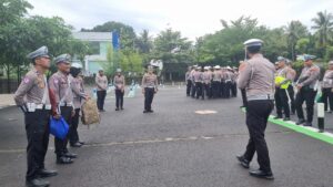 Kegiatan Apel Pagi Satuan Lalu Lintas Polresta Banyuwangi