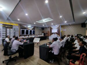 Kapolresta Banyuwangi Pimpin Rakernis Fungsi Intelkam TA 2025 di Command Center