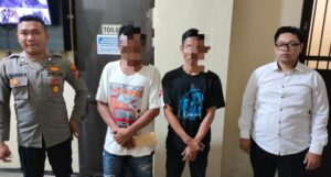 Polres Nganjuk Amankan Dua Tersangka Pengedar Sabu