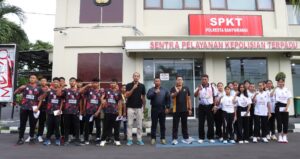 Kapolresta Banyuwangi Lepas Atlet Bola Voli U-15 Menuju Kejurprov Jawa Timur di Sidoarjo