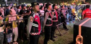 Polresta Banyuwangi Pengamanan Ketat di Acara Launching PCX 160 Honda dan Konser Musik berlangsung Kondusif