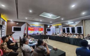 Polresta Banyuwangi Gelar Rakor Pengamanan Pengajian Gus Iqdham di Muncar