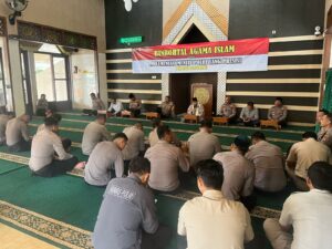 Tingkatkan Keimanan dan Ketaqwaan; Polresta Banyuwangi Gelar Binrohtal, Bahas Kemuliaan Bulan Sya’ban