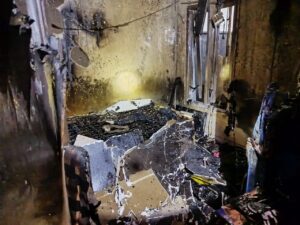 Awal Puasa, Musibah Kebakaran Menimpa Sebuah Rumah di Adi Mas Sobo Regency Banyuwangi