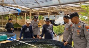 Bhabinkamtibmas Polsek Giri Polresta Banyuwangi Dorong Pemanfaatan Pekarangan untuk Ketahanan Pangan