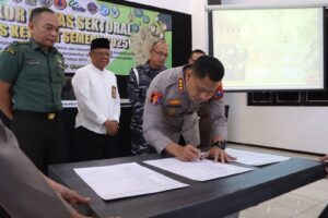 Polresta Banyuwangi Gelar Rakor Lintas Sektoral Operasi Ketupat Semeru 2025
