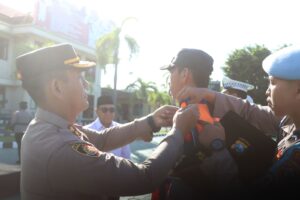 Polresta Banyuwangi Gelar Apel Gelar Pasukan Operasi Ketupat Semeru 2025