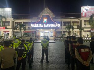 Intensifkan KRYD; Polresta Banyuwangi Gelar Patroli Skala Besar Malam Hari, Cegah Gangguan Kamtibmas Menjelang Hari Raya Idul Fitri