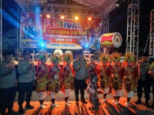 Polresta Banyuwangi Peduli Kesenian tradisional Kuntulan; Upaya Melestarikan Budaya Daerah