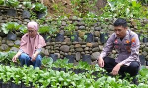 Bhabinkamtibmas Polresta Banyuwangi Dukung Pemanfaatan Lahan Pekarangan Langkah Nyata Menuju Kemandirian Pangan