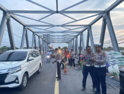 Polres Probolinggo Siagakan Personel dan Siapkan Jalur Alternatif Akibat Lubang di Jembatan Pajarakan