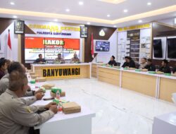 Polresta Banyuwangi Gelar Rakor Pengamanan Jelang Diklat dan Wisuda Anggota Baru Pagar Nusa
