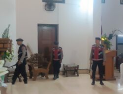 Polres Blitar Kota Lakukan Sterilisasi Gereja Jamin Keamanan Ibadah Rangkaian Paskah