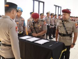 Berlangsung Khidmat dan Lancar; Kapolresta Banyuwangi pimpin Serah terima jabatan Kasat