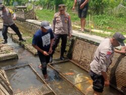 Dukung Program Ketahanan Pangan, Polresta Banyuwangi Pendampingan Budidaya Keramba Ikan