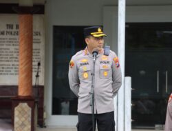 Kapolresta Banyuwangi Pimpin Apel Jam Pimpinan, Tekankan Disiplin dan Pelayanan Prima